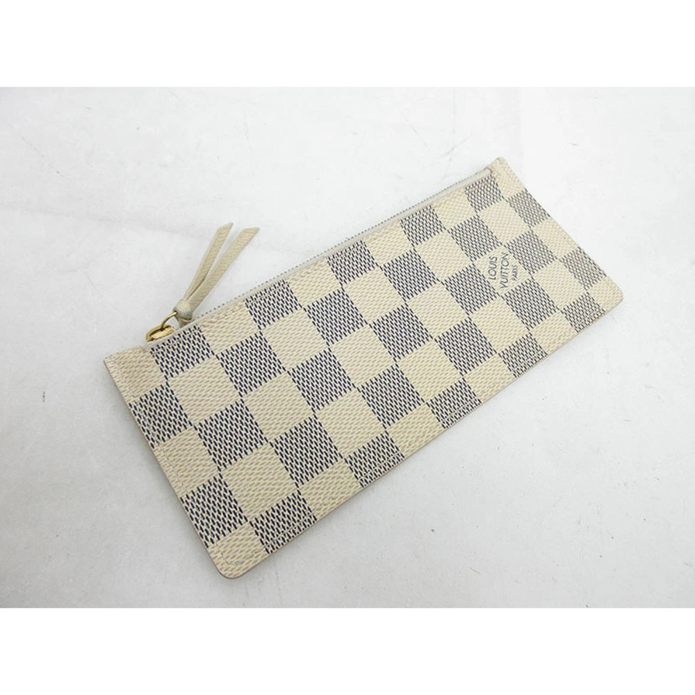 LOUIS VUITTON Damier Azur White Portefeuille Josephine Long Wallet - Picture 9 of 9